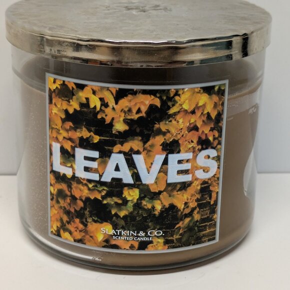 NEW! Bath & Body Works Leaves - 3-Wick Jar Candle - Picture 1 of 2
